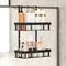 TEMU Wrought Iron Double Tier Hanging Bathroom Shelves, Over-the-door Shower Caddy Organizer For Shampoo, Conditioner, Skincare, Easy No-drill Installation For Bath, Kitchen, Bedroom Decor