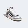 Sneaker ADIDAS SPORTSWEAR "RAPID COURT MID", Gr. 47, schwarz-weiß (grau three, core schwarz, cloud weiß), Leder, Synthetik, sportlich, Schuhe