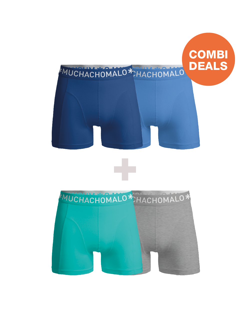 Muchachomalo Herren Boxershorts – 2 Stück Combideal – Herren Unterhosen Image