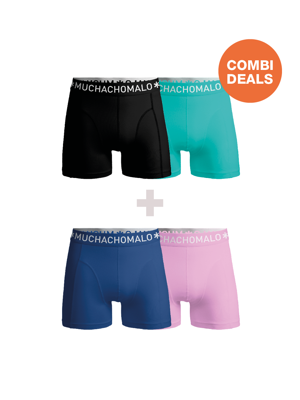Muchachomalo Herren Boxershorts – 2 Stück Combideal – Herren Unterhosen Image