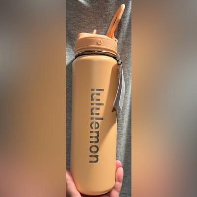 Lululemon Athletica Other | Lululemon Bottle 24oz With Straw Lid Brand New | Color: Tan | Size: Os