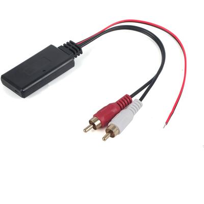 Universeller kabelloser Bluetooth-Modul-Adapter, AUX-Audio, 2 RCA-Hilfskabel, Autoradio-Anschluss