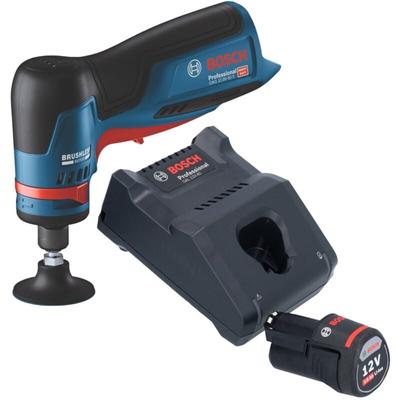 Bosch Professional - Bosch gwg 12V-50 s Professional Akku Geradschleifer 12 v 6 mm Brushless + 1x Image