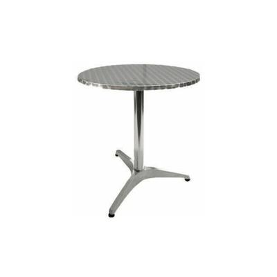 Gdlc - Bistrot Bar Table in runden Aluminium -Obergeschoss 60 cm Garten Deluxe Kollektion