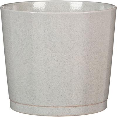 Blumentopf aus Keramik, Farbe: Cashmere Grey, 22 cm Durchmesser, 19.7 cm hoch, 7.5 l Vol. Image