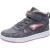 Sneaker KANGAROOS "Kalley II EV", Gr. 31, grau (grau, rosa), Synthetik, sportlich, Schuhe, mit Klettverschluss, gefüttert