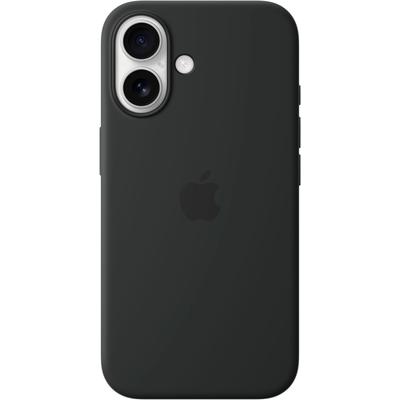 APPLE Smartphone-Hülle "iPhone 16 Silikon Case mit MagSafe" Hüllen Gr. iPhone 16, schwarz