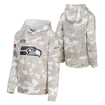 Seattle Seahawks Nike 2024 Salute To Service Hoodie - Jugendliche Image