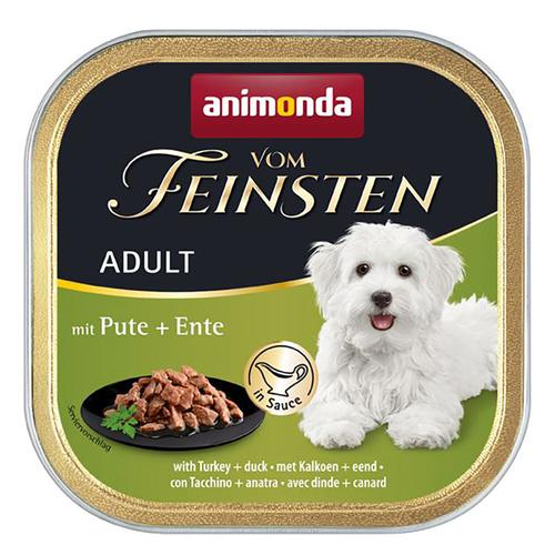 22x150g mit Pute & Ente in Sauce animonda vom Feinsten Adult Hundefutter nass