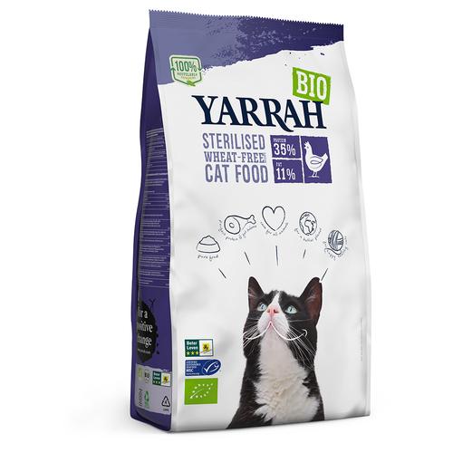 2kg Yarrah Bio Sterilised Weizenfrei mit Huhn Katzenfutter trocken