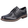 Schnürschuh RIEKER, Herren, Gr. 45, schwarz, Leder, Textil, elegant, Schuhe, in eleganter Optik, Freizeitschuh, Halbschuh, Schnürschuh