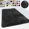 Hochflor-Teppich ESPRIT "Relaxx ESP-4150", grau (anthrazit), H:25mm Ø:200cm, Kunstfaser, Teppiche, Wohnzimmer, sehr große Farbauswahl, weicher dichter Hochflor
