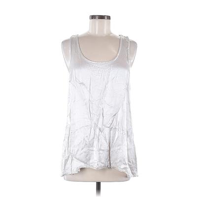 PJ Harlow Sleeveless Blouse: Silver Tops - Women's Size Medium