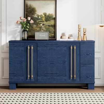 60 Inch MDF Sideboard with Adjustable Shelves