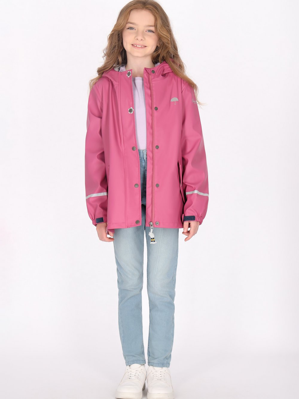 Schmuddelwedda Regenmantel Mädchen pink, 128 Image