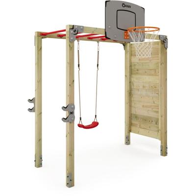 Wickey Klettergerüst FIT Gym 455 - Klettergerüst mit Hangelleiter, Outdoor-Fitnessgerät für die