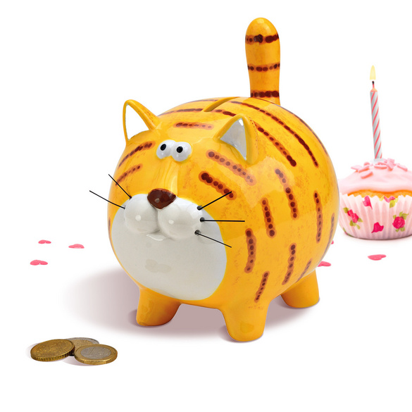Spardose "Katze" aus Keramik Image