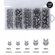 Anmuka 100-120pcs fishing lure split weight Set Fishing Removable Split Shot Sinker Lead Weight fishing weight