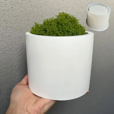 Large Concrete Flowerpot Silicone Mold 13cm Cement Mold for Plant Planting DIY Gardening Terrazzo Vase Plant Pot Casting Mould