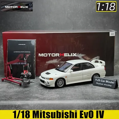 MOTORHELIX MH 1:18 New Mitsubishi Lancer Evolution IV Generation 4 alloy car model sports car static decoration collection