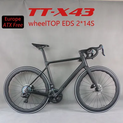 Full bicycle wheeltop 28speed Bicycle Full Carbon Light Weight Road Bike With WheelTop Wireless Electric Group Set