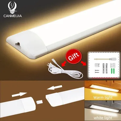 Led Tube Light Cabinet Light Room Strip With Kitchen Lamp Led Bar Lamp 30/50CM For Home Bedroom Kitchen Under Cabinet Lighting