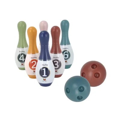 Bowling Ball Set Kids Bowling Toys Bowl Game Toy Set 2 Bowling Balls And 6 Pins Sets Kids