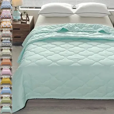 Washable Comforter Bedroom Bedding Cover Soft Comfortable Printed Summer Quilt Single Double King Queen Bed Quilt Blankets 여름이불