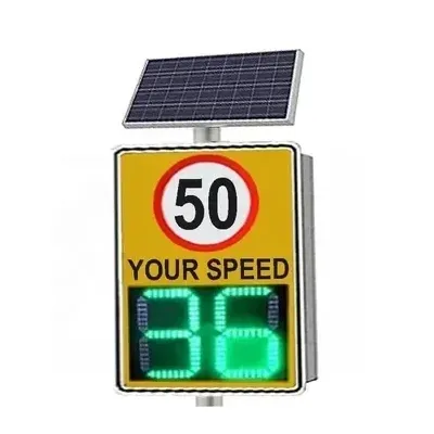 Solar powered led radar sensors controlled traffic speed sign solar powered limit signs radar detector