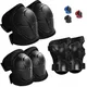 Kids Protective Gear Knee Pads and Elbow Pads 3 in 1 with Wrist Guard for Rollerblading Skateboard