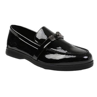 Where's That From - Damen Halbschuhe "Monaco", Lackleder (Schwarz)