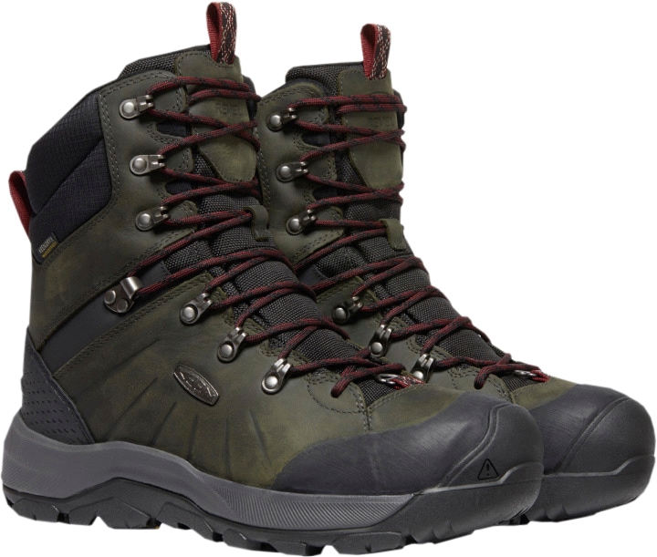 Outdoorschuh KEEN "REVEL IV HIGH POLAR", Herren, Gr. 48, grau (anthrazit), Leder, Schuhe Outdoorschuh