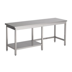 Combisteel Arbeitstisch mit ½ Grundboden aus Edelstahl 2600x800x900mm Image