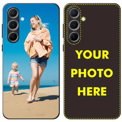 TEMU Personalized Him Her Couple Gifts Shockproof Phone Case For Galaxy S24 S23 S22 Ultra Fe Slim Protective Case Compatible With S8 S9+ S10 S20 S21 Custom Birthday Gift Image