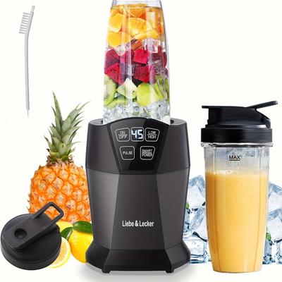 TEMU With 1200w--, Smoothie For Drinks, Shakes, & Sauces, With 2 28-oz Cups & Spout , Black