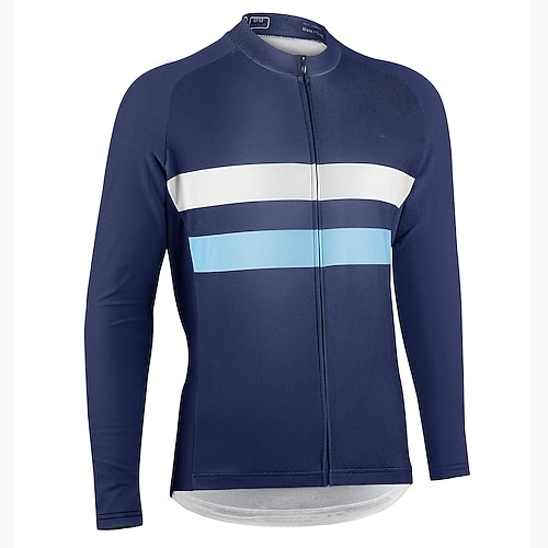 Thermo-Langarm-Radtrikot für Herren, Fahrradtrikot, Jacke mit 3 Taschen Image