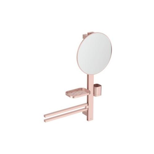 Ideal Standard Beauty Bar Accessoires-Kombi. Alu+ M700 mit Spiegel d:320mm Rose, BD588RO BD588RO