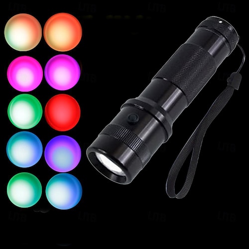 LED-Taschenlampe Notfall-Taschenlampe 10 Farben für Outdoor-Camping Image