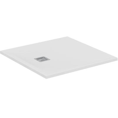 Ideal Standard Quadrat-Duschwanne Ultra Flat S + 900x900mm Abl.25cm Mitte/Seite Weiss, T5597FR T5597FR Image