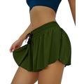 Per donna Gonne da tennis Gonne da golf Shorts da yoga 2 in 1 Traspirante Vita Alta Yoga Allenamento in Palestra Danza Pantaloncini Gonna-pantaloncini Pantaloni Lilla Nero Rosa Spandex Autunno Inverno