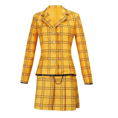 verwirrt Cher Horowitz Cosplay Kostüm Outfits Cosplay-Kostüm for Damen Erwachsene Karneval Leistung Party Image