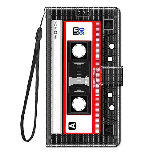 Handy Hülle Handyhüllen Für iPhone 14 Pro Max Plus 13 12 11 Pro Max Rückseite Mit Ständer Mit Handgelenkschlaufe Kartenfach Retro TPU PU-Leder Image