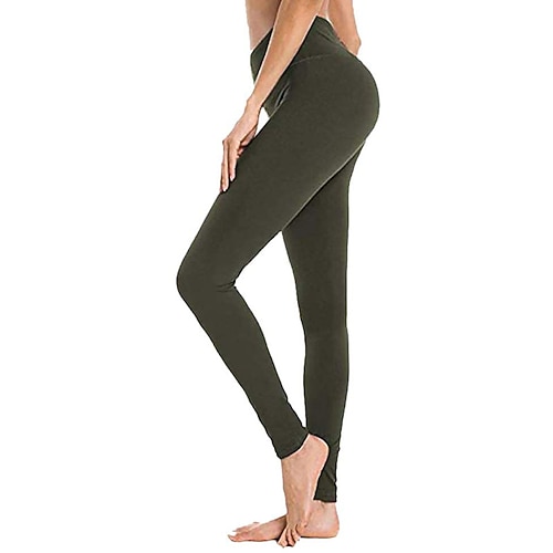 Damen Yogahose Nahtlos Po-Lifting Bauchkontrolle Hohe Taille Fitnesstraining Laufen Fitness Kurze Leggings Unterteile Einfarbig Dunkelgrau Schwarz Weiß Spandex Herbst Sport Sportkleidung Hohe Image