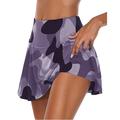 Per donna Gonne da tennis Gonne da golf Shorts da yoga Protezione Solare Vita Alta Yoga Fitness Gonna-pantaloncini Pantaloni Mimetico Rosa Rosso Blu Spandex Estate Gli sport Abbigliamento sportivo