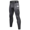 Per uomo Pantaloni Pantaloni a compressione con tasca per telefono Vita alta Livello Base Inverno Fasciante in vita Sollevamento dei glutei Asciugatura rapida Fitness Allenamento in palestra Corsa
