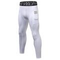 Per uomo Pantaloni Pantaloni a compressione con tasca per telefono Vita alta Livello Base Inverno Fasciante in vita Sollevamento dei glutei Asciugatura rapida Fitness Allenamento in palestra Corsa