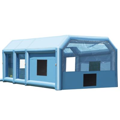 Inflatable Paint Booth with Powerful Blowers and Air Filter System, Portable Car Paint Booth for Large Truck, Large Van