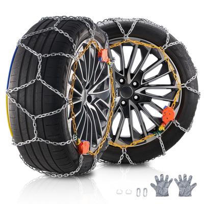 Auto Tightening Snow Chains Diamond Mesh Traction Wheel Chains for Anti-slip