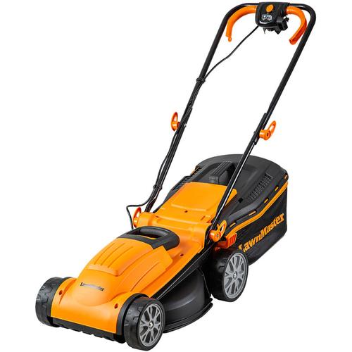 Elektro Rasenmäher 1400W 34cm, bis 300㎡, 6-fache Schnitthöhenverstellung 20-70 mm, 32L Lawnmaster