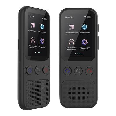 Language Translation Device Two-way Real-time Voice Translation Supports 138 Languages Accurate Offline And Recording 2 Hd Inch Touch Screen For Travel Business And Study